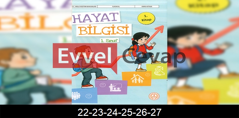 1. Sınıf Hayat Bilgisi 1. Kitap Cevapları Sayfa 22-23-24-25-26-27