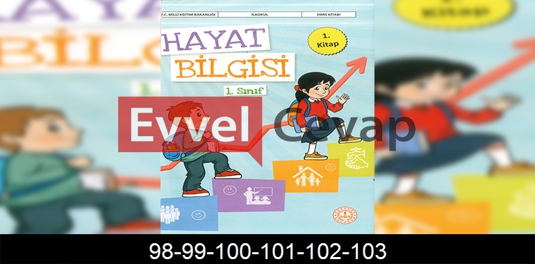 1. Sınıf Hayat Bilgisi 1. Kitap Cevapları Sayfa 98-99-100-101-102-103
