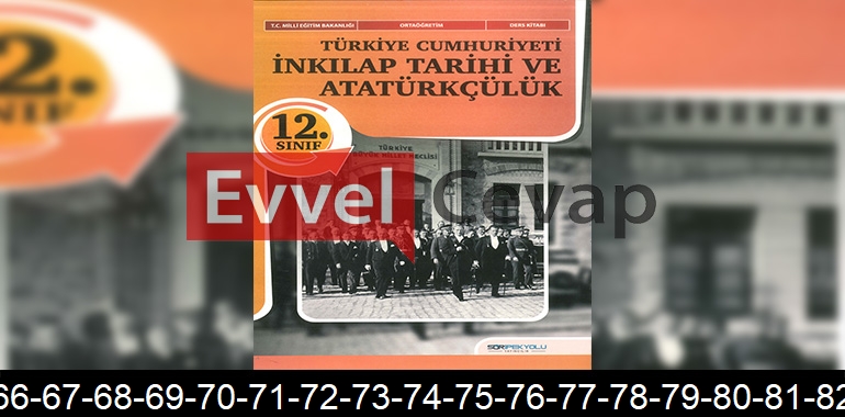 12. Sınıf Tarih Ders Kitabı Cevapları SDR İpekyolu Yayınları Sayfa 66-67-68-69-70-71-72-73-74-75-76-77-78-79-80-81-82