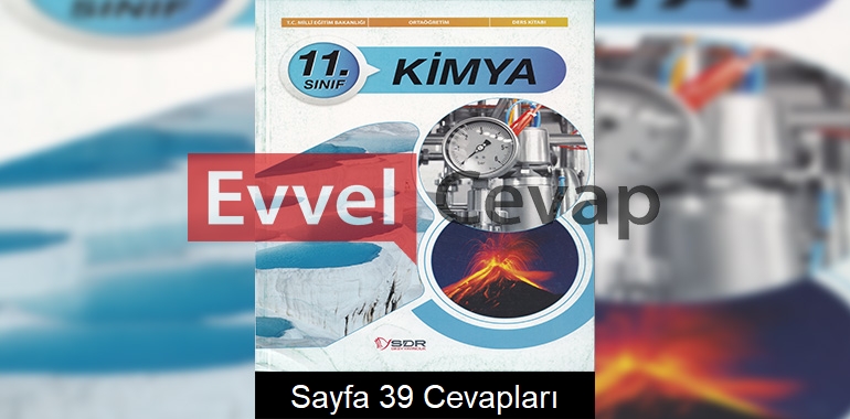 11. Sınıf Kimya Ders Kitabı Cevapları SDR Dikey Yayınları Sayfa 3