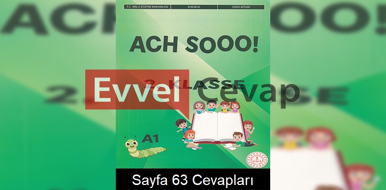 2. Sınıf Almanca Ders Kitabı Cevapları Meb Yayınları Sayfa 63