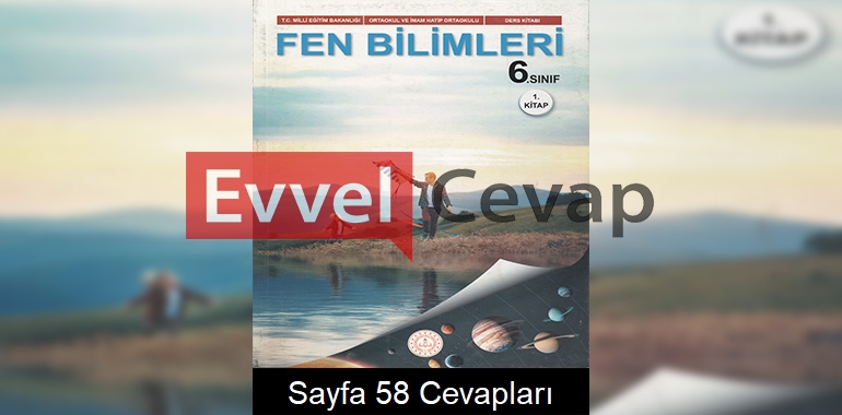 6. Sınıf Fen Bilimleri Ders Kitabı Cevapları Meb Yayınları (1. Kitap) Sayfa 58