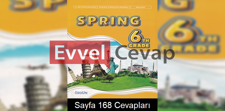 6. Sınıf İngilizce Ders Kitabı Cevapları Özgün Yayınları Sayfa 168