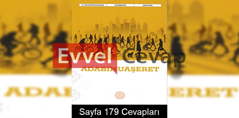 Adabımuaşeret Ders Kitabı Cevapları Meb Yayınları Sayfa 179