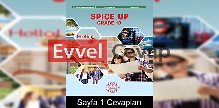 10. Sınıf İngilizce Spice Up Ders Kitabı Cevapları Sayfa 1