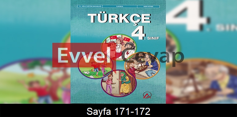 4. Sınıf Ada Yayınları Türkçe Ders Kitabı Cevapları Sayfa 171-172