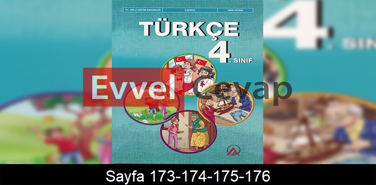 4. Sınıf Ada Yayınları Türkçe Ders Kitabı Cevapları Sayfa 173-174-175-176