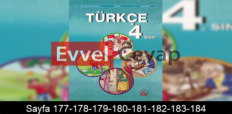 4. Sınıf Ada Yayınları Türkçe Ders Kitabı Cevapları Sayfa 177-178-179-180-181-182-183-184