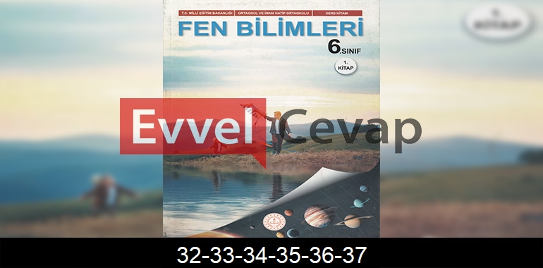 6. Sınıf Fen Bilimleri Ders Kitabı Cevapları Meb Yayınları (1. Kitap) Sayfa 32-33-34-35-36-37