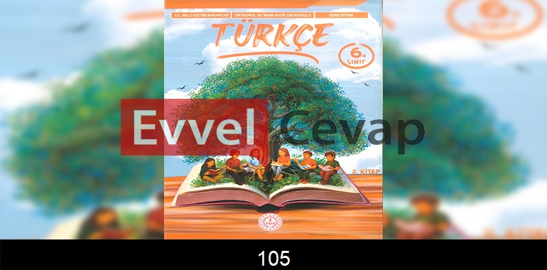 6. Sınıf Meb Yayınları Türkçe Ders Kitabı Cevapları Sayfa 105 2. Kitap