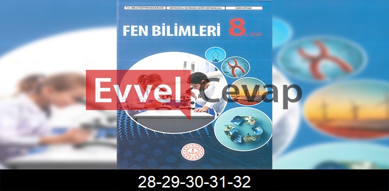 8. Sınıf Fen Bilimleri Ders Kitabı Cevapları Meb Yayınları Sayfa 28-29-30-31-32