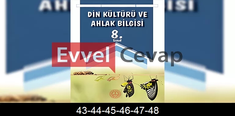 8. Sınıf Din Kültürü Ders Kitabı Cevapları Meb Yayınları Sayfa 43-44-45-46-47-48