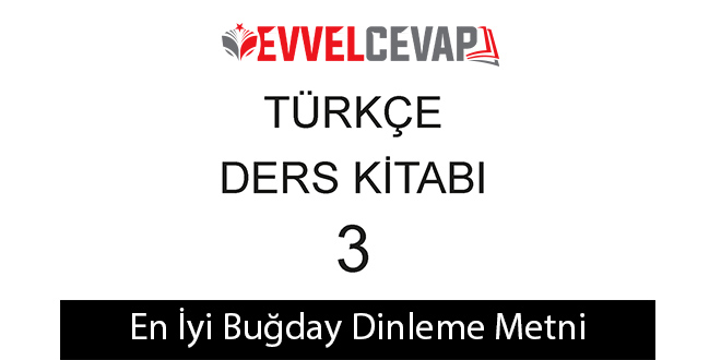 En İyi Buğday Metni Etkinlik Cevapları (3. Sınıf Türkçe)