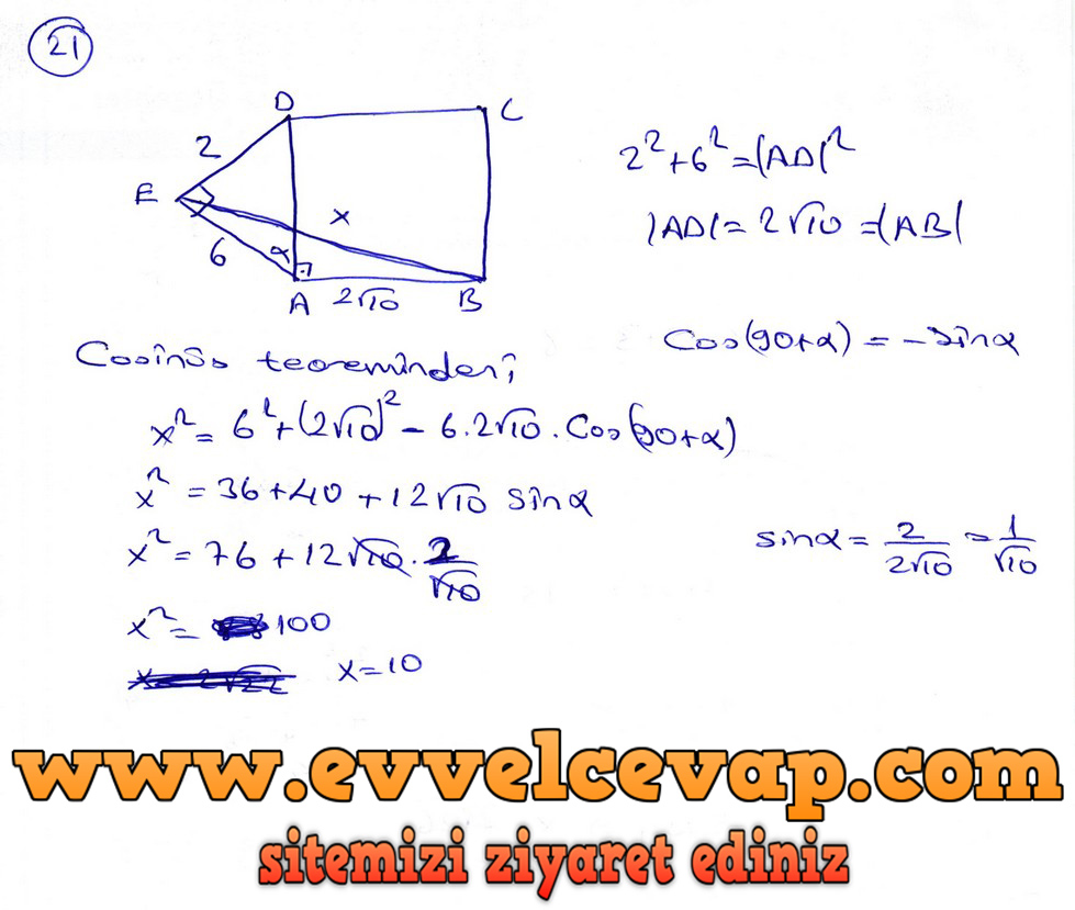 9. Sınıf Ödev Yayınları Matematik Ders Kitabı Sayfa 351