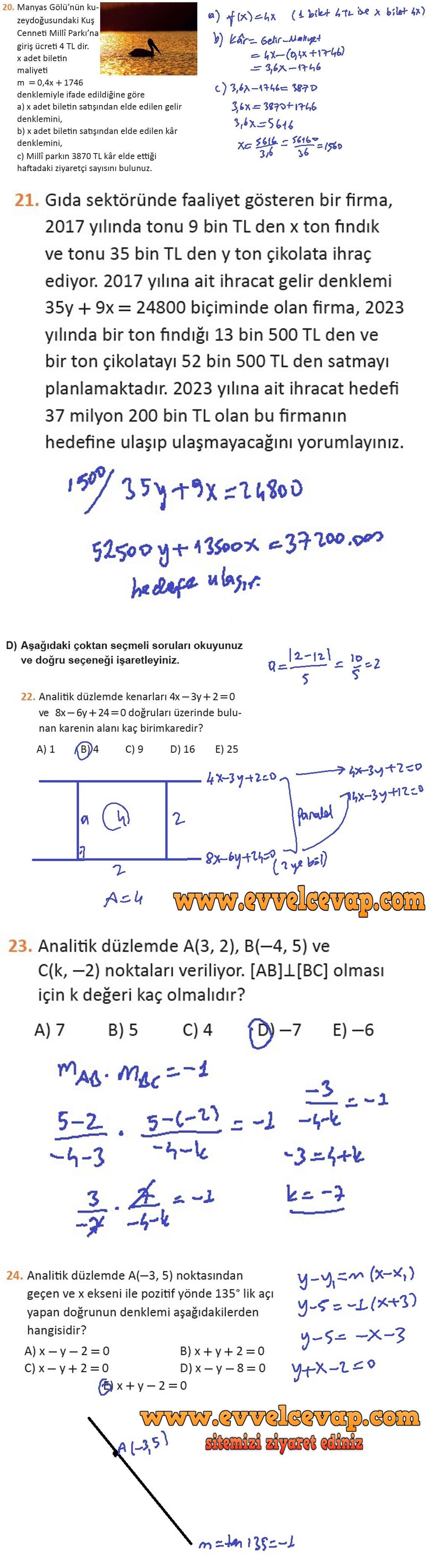 11. Sınıf Meb Yayınları Matematik Ders Kitabı Sayfa 119 Cevabı