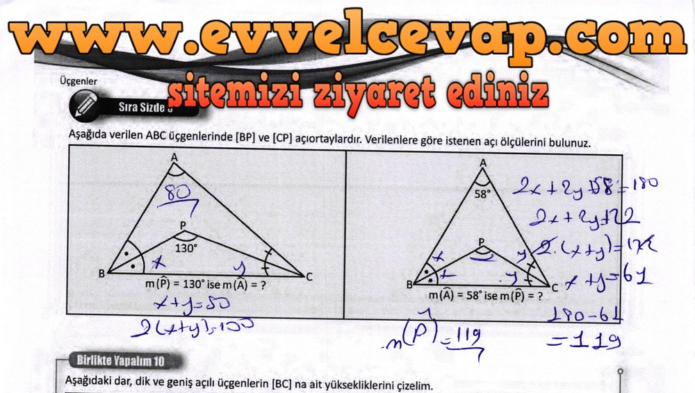 8. Sınıf Matematik Ders Kitabı Sayfa 150 Cevapları Meb Yayınları