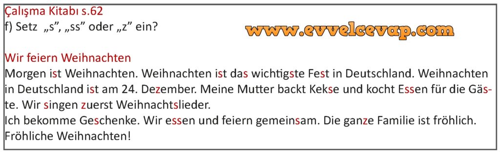 Simpsons Weihnachten 2022 Wie Bekomme Ich Geschenke 5. Sınıf Almanca A2.1 Çalışma Kitabı Sayfa 62 Cevabı Meb