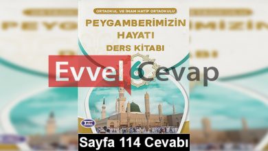 6. Sınıf Peygamberimizin Hayatı Tutku Yayıncılık Ders Kitabı Cevapları Sayfa 114