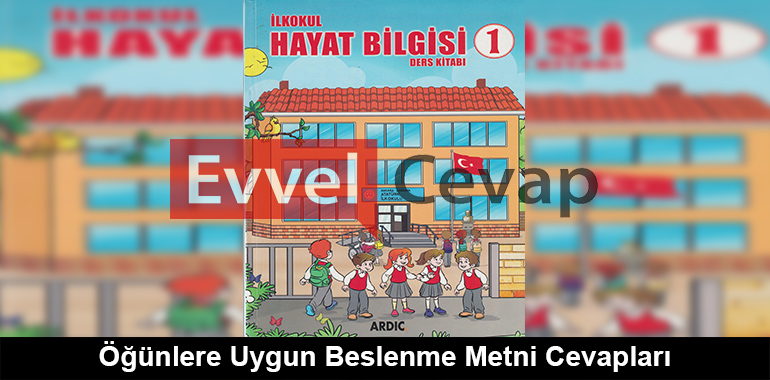 Öğünlere Uygun Beslenme Metni Cevapları (1. Sınıf Hayat Bilgisi)