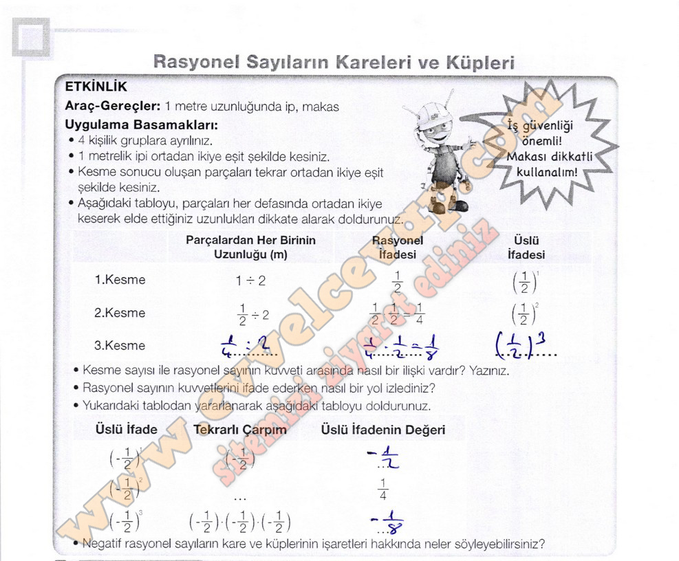 7. Sınıf Matematik Meb Yayınları Ders Kitabı Sayfa 98 Cevapları