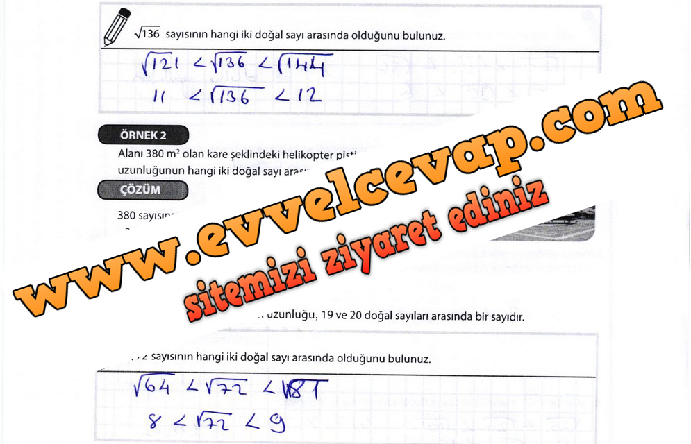 8. Sınıf Matematik Meb Yayınları Ders Kitabı Sayfa 63 Cevapları