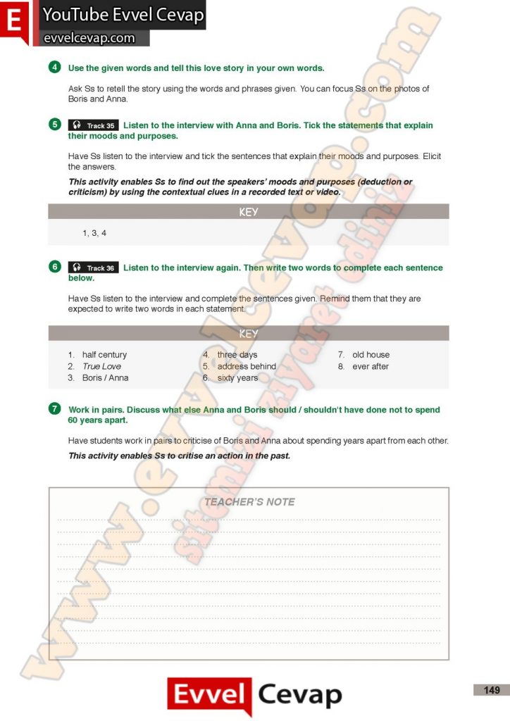 11 sınıf silver lining students book cevapları