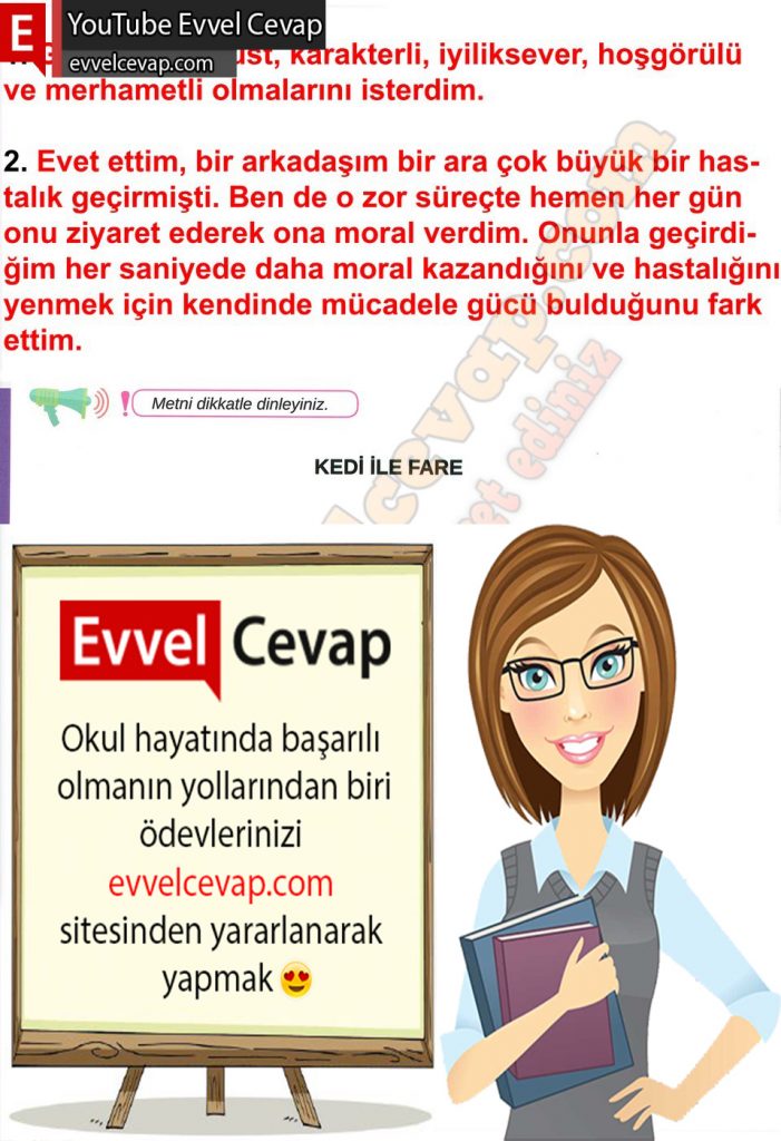 8. sınıf Meb Yayınları Türkçe Ders Kitabı Sayfa 343536373839 Cevapları