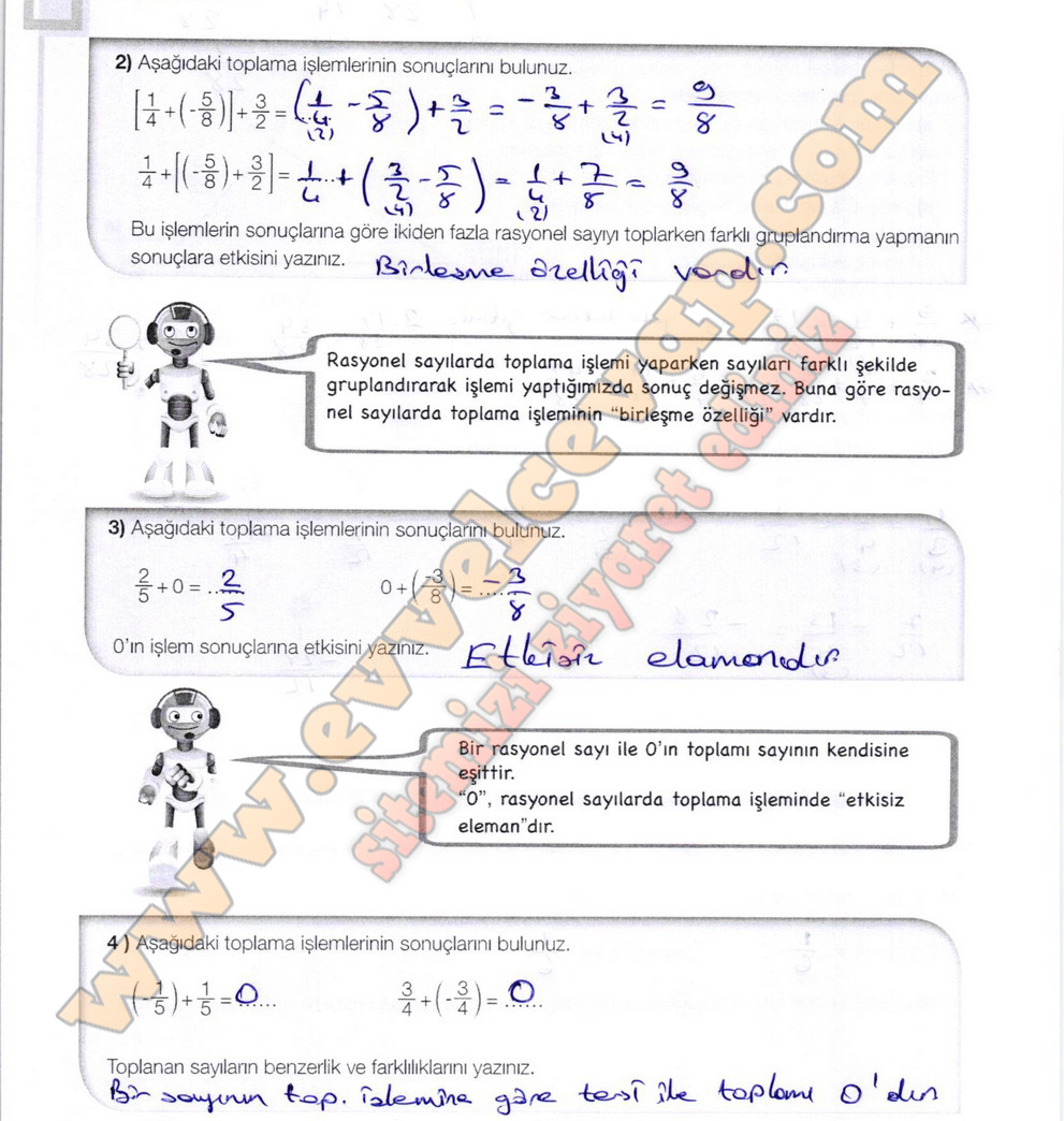 7. Sınıf Matematik Ders Kitabı Meb Sayfa 80-81-82-83-86-88-89 Cevapları