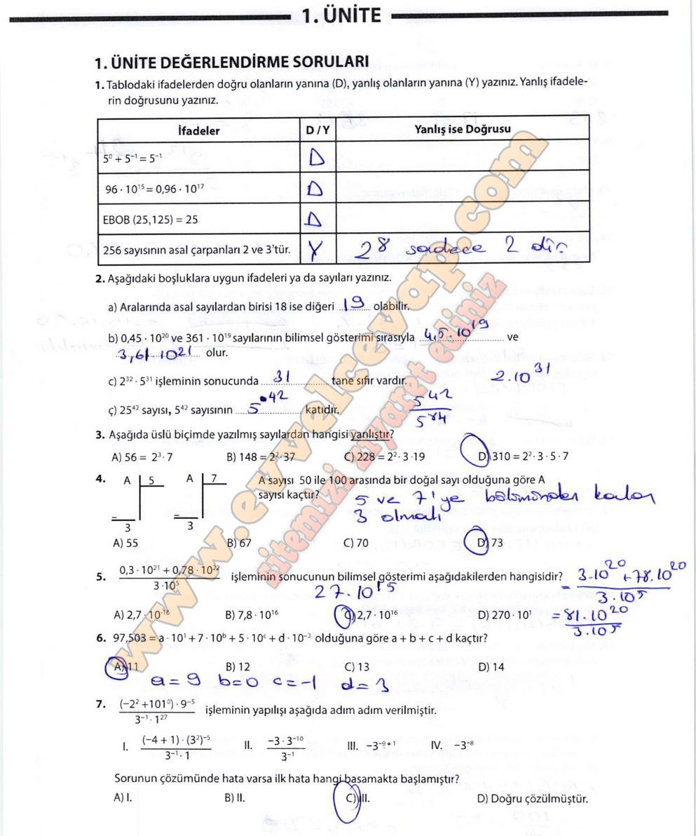 5 sınıf matematik ders kitabı sayfa 53 54 55 cevapları