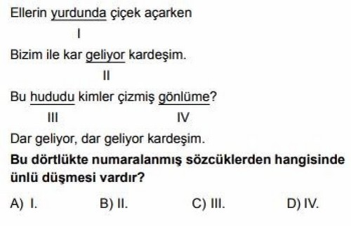 5.Sınıf Türkçe Ses Bilgisi Test Çöz | Evvel Cevap