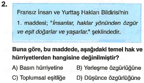 6. Sınıf Sosyal Bilgiler 6. Ünite Testi Çöz - Evvel Cevap