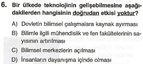 6. Sınıf Sosyal Bilgiler 7. Ünite Testi Çöz - Evvel Cevap