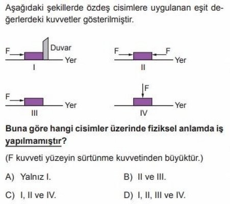 7.Sınıf Fen Bilimleri Kuvvet, İş Ve Enerji - Evvel Cevap