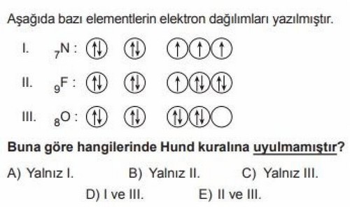 11.Sınıf Kimya Modern Atom Teorisi Testi Çöz - Evvel Cevap