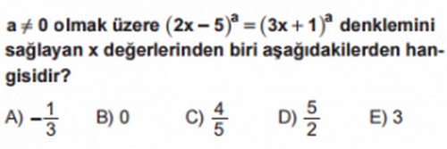 9. Sınıf Matematik Denklem Ve Eşitsizlikler Testi Çöz - Evvel Cevap