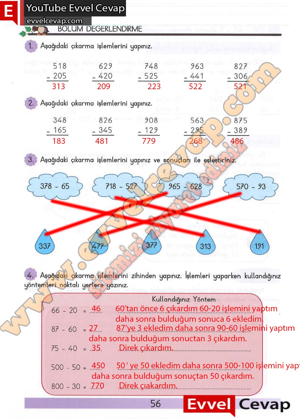 3 sınıf matematik kitabı sayfa 56