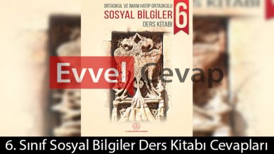 6. Sınıf Sosyal Bilgiler Ders Kitabı Cevapları Çağlayan Matbaası