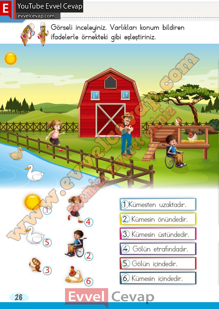 1. Sınıf Matematik Çalışma Kitabı Meb Yayınları Cevapları Sayfa 26