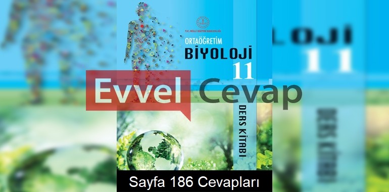 11. Sınıf Biyoloji Meb Yayınları Ders Kitabı Cevapları Sayfa 186