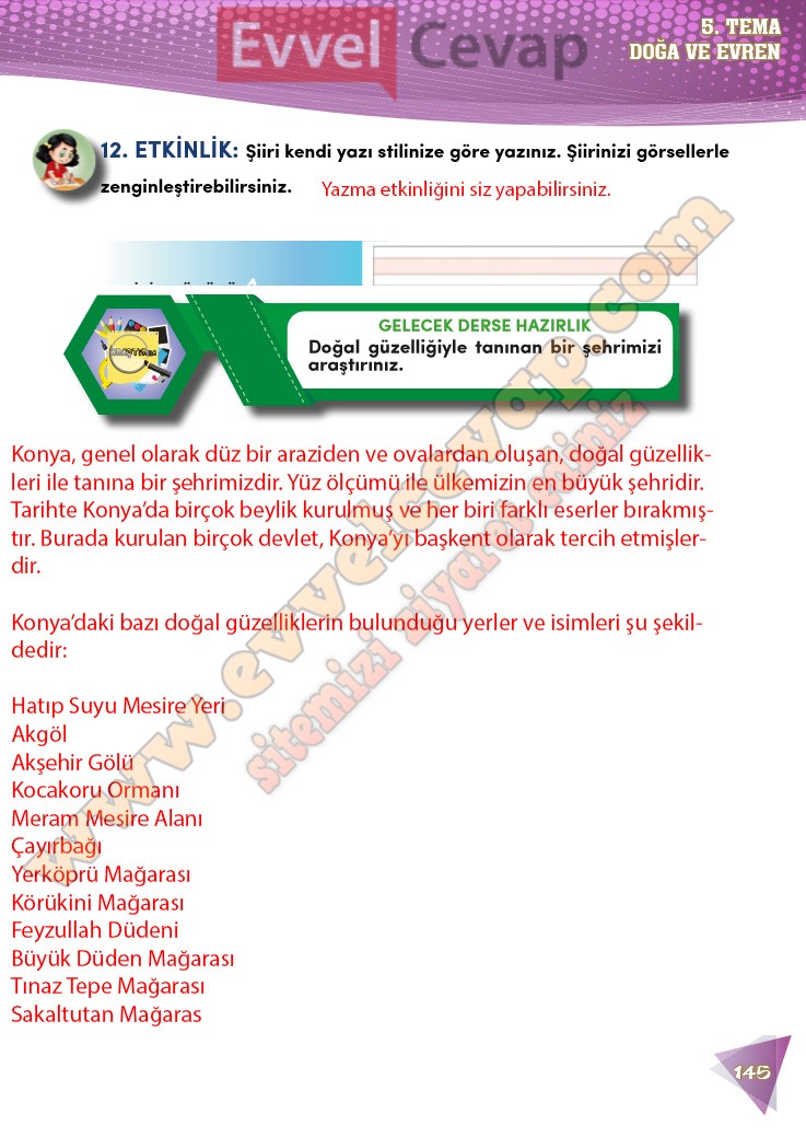 4. Sınıf Meb Yayınları Türkçe Ders Kitabı Cevapları Sayfa 138-139-140