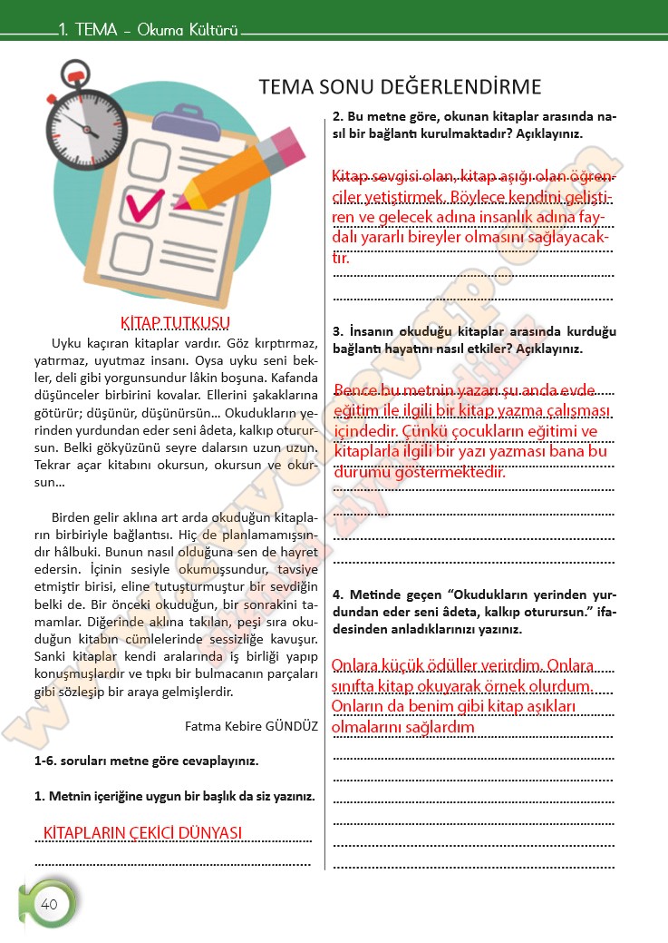 6 sınıf türkçe kitabı cevapları ata yayıncılık