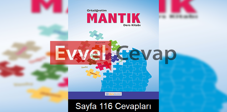 Mantık Ders Kitabı Cevapları Dersdestek Yayınları Sayfa 116