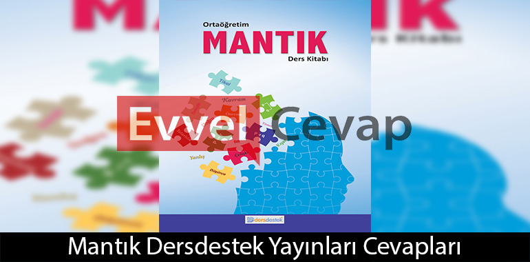 Mantık Ders Kitabı Cevapları Dersdestek Yayınları 