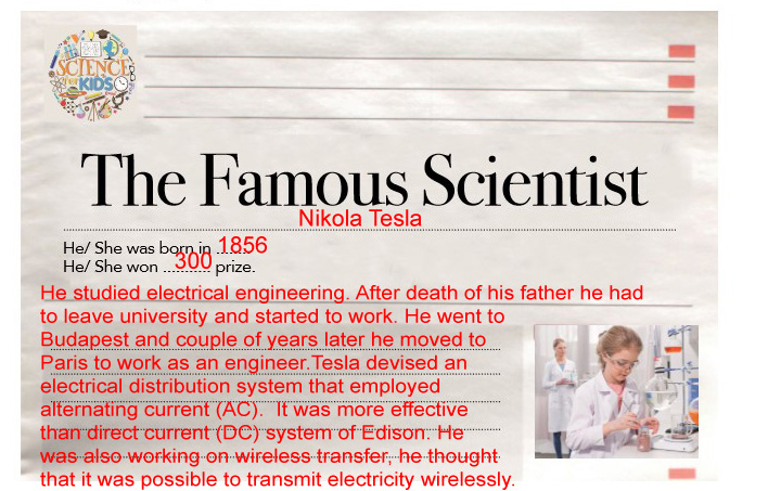 how to write a biography of a scientist