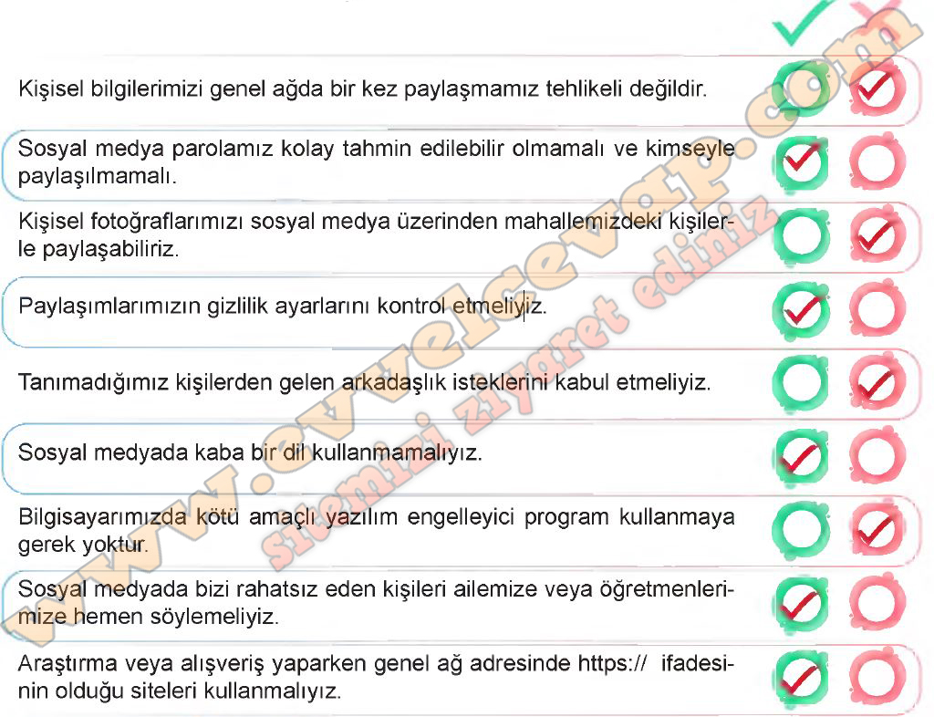 5. Sınıf Sosyal Bilgiler Çalışma Sayfaları Kitabı Cevapları 4. Ünite ...