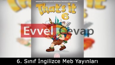 6. Sınıf İngilizce Ders Kitabı Cevapları Meb Yayınları