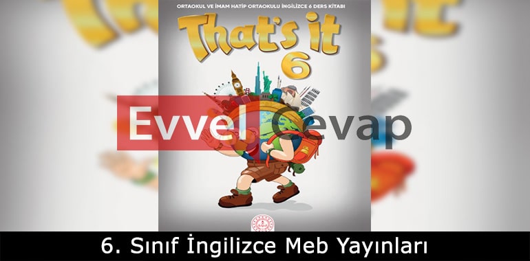 6. Sınıf İngilizce Ders Kitabı Cevapları Meb Yayınları