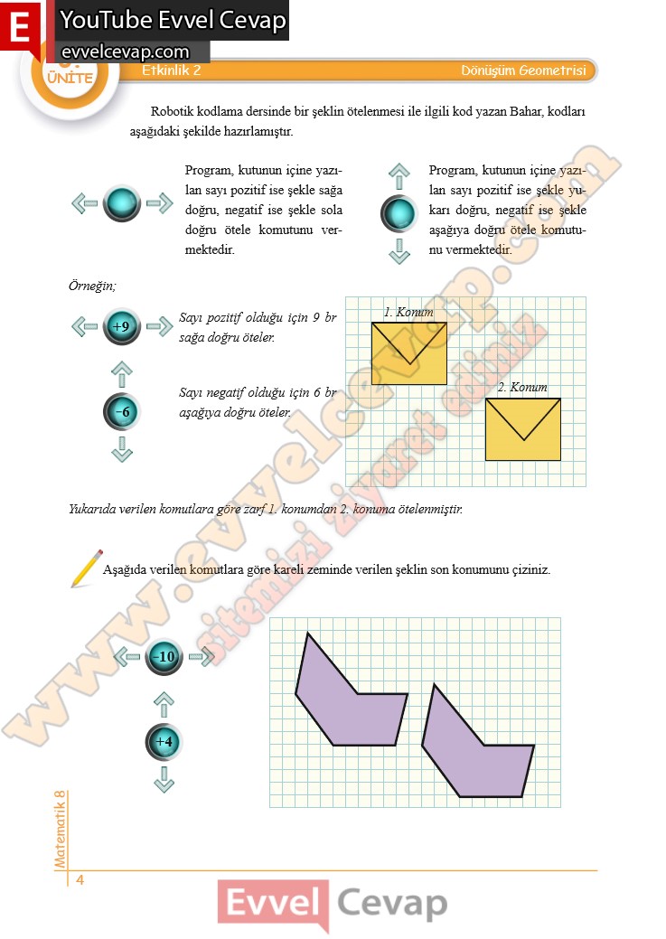 8 Sinif Matematik Calisma Sayfalari Kitabi Cevaplari 6 Unite Sayfa 4