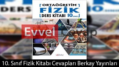 10. Sınıf Berkay Yayıncılık Fizik Ders Kitabı Cevapları