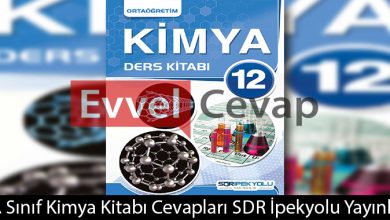 12. Sınıf Kimya Ders Kitabı Cevapları Sdr İpek Yolu Yayınları